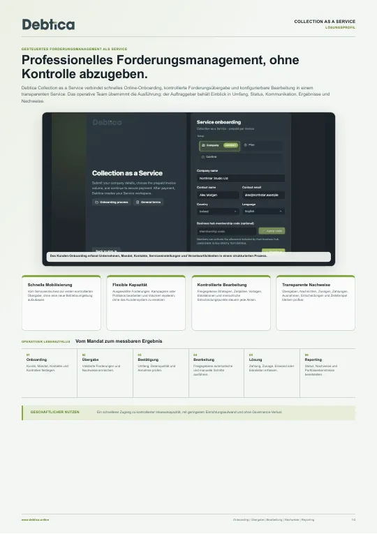 Deckblattvorschau: Collection as a Service