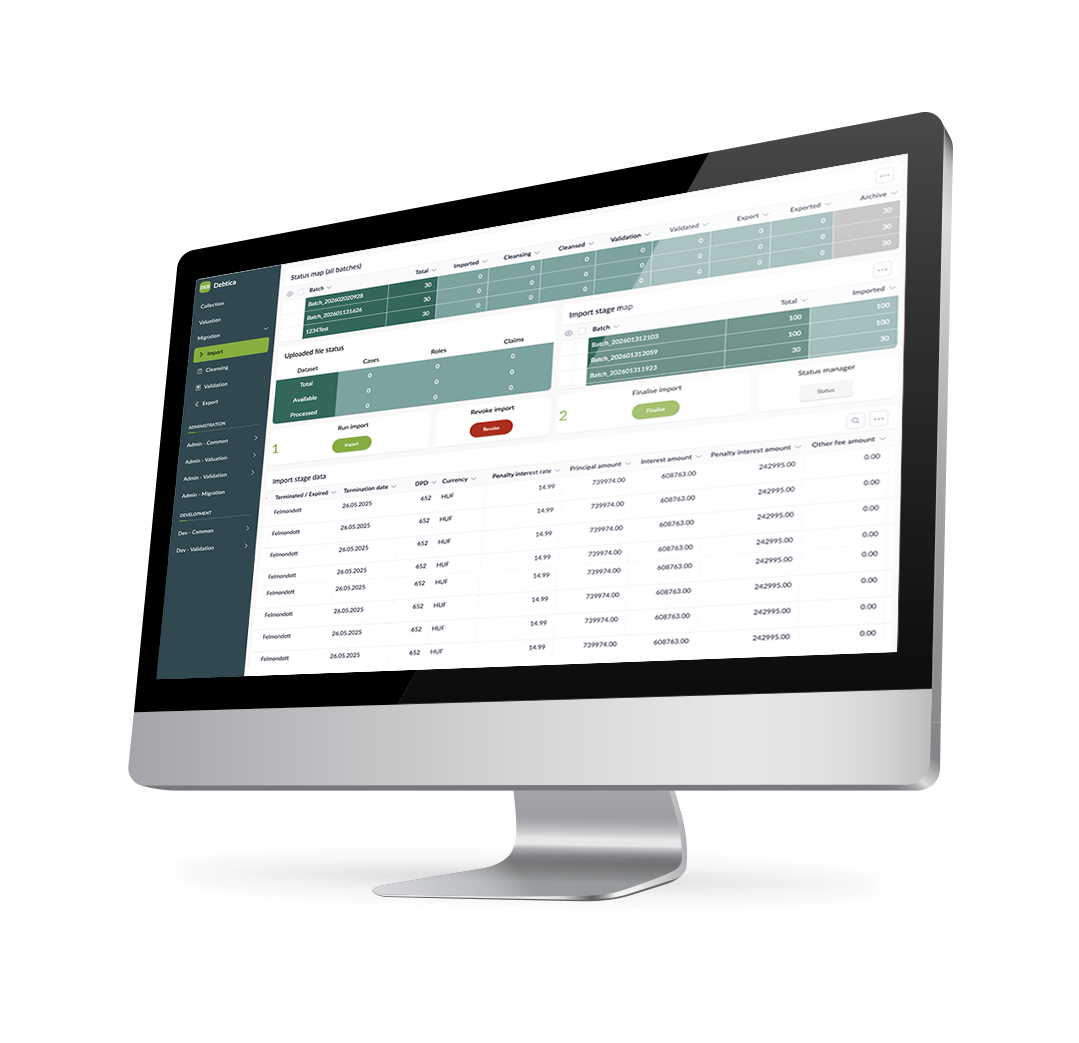 Debtica platform workspace